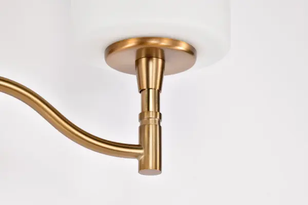 Liam 2-Light Vanity in Burnished Brass with White Opal Glass - Image 14