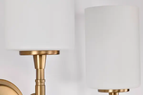 Liam 3-Light Vanity in Burnished Brass with White Opal Glass - Image 11