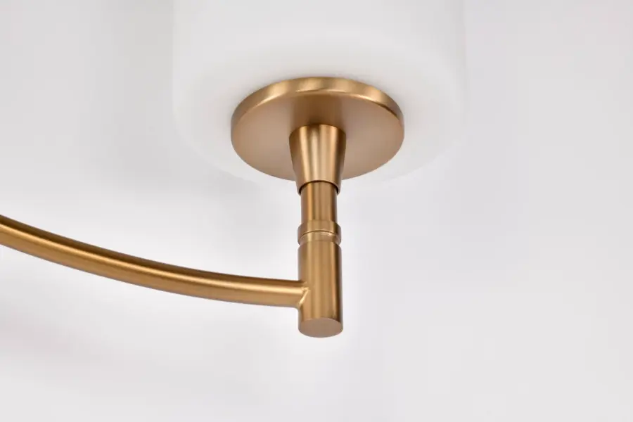Liam 3-Light Vanity in Burnished Brass with White Opal Glass - Image 15