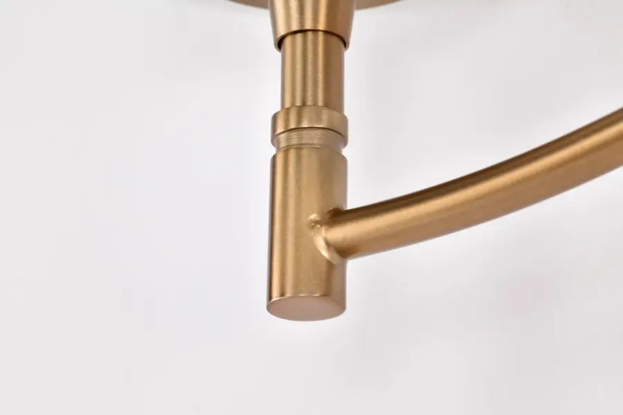 Liam 3-Light Vanity in Burnished Brass with White Opal Glass - Image 17