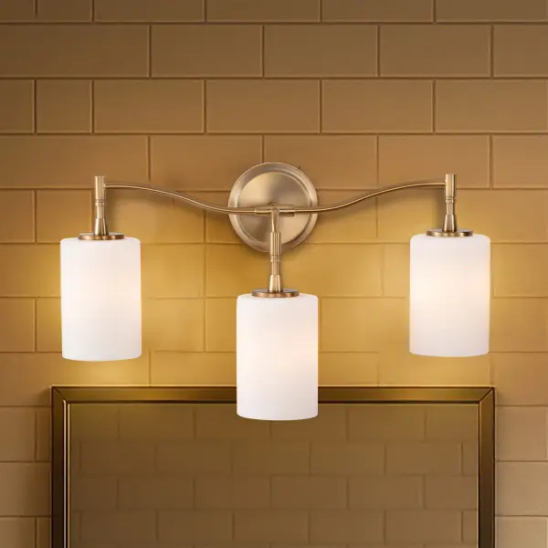 Liam 3-Light Vanity in Burnished Brass with White Opal Glass - Image 20