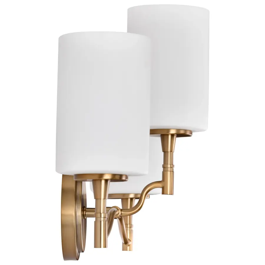 Liam 3-Light Vanity in Burnished Brass with White Opal Glass - Image 9