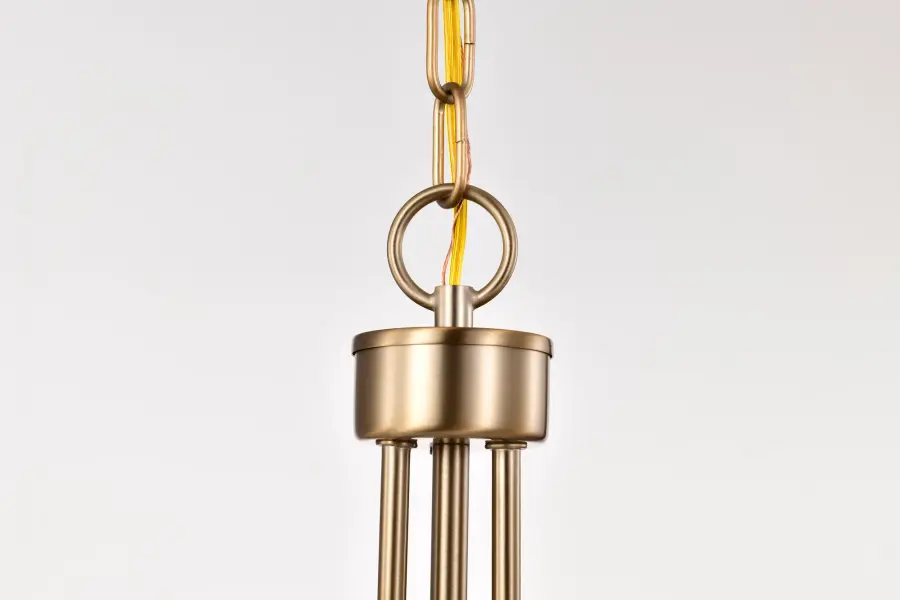 Liam 3-Light Pendant in Burnished Brass with White Opal Glass - Image 11