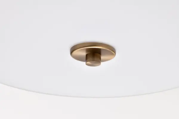 Liam 3-Light Pendant in Burnished Brass with White Opal Glass - Image 7