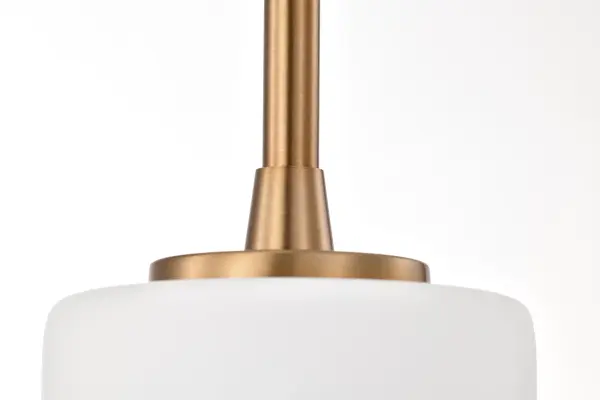 Liam 1-Light Mini Pendant in Burnished Brass with White Opal Glass - Image 12