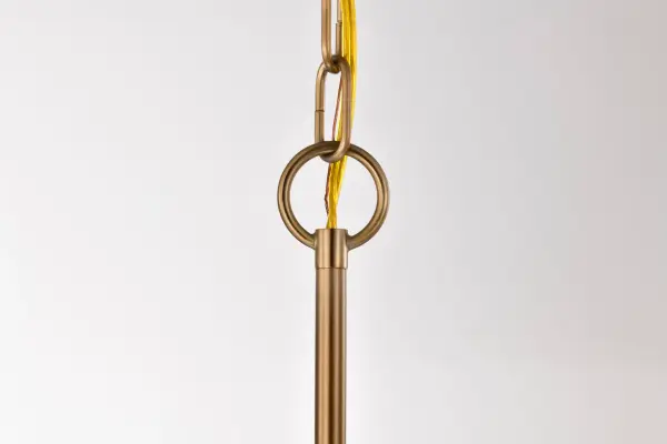 Liam 1-Light Mini Pendant in Burnished Brass with White Opal Glass - Image 7