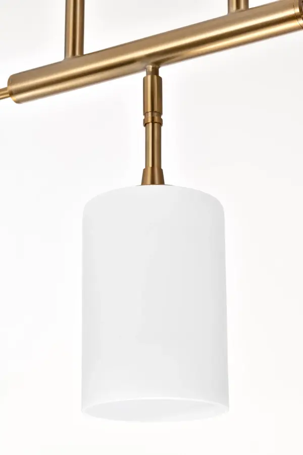 Elegant Transitional Island Pendant with Timeless Brass Finish - Image 16