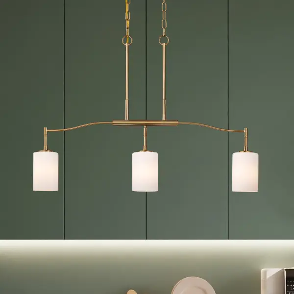 Elegant Transitional Island Pendant with Timeless Brass Finish - Image 19