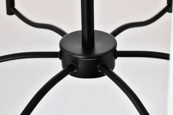 Versatile Transitional Chandelier with Timeless Black & White Appeal - Image 11