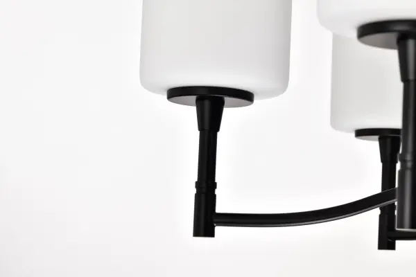 Versatile Transitional Chandelier with Timeless Black & White Appeal - Image 12