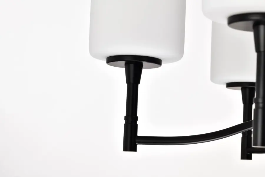 Versatile Transitional Chandelier with Timeless Black & White Appeal - Image 12