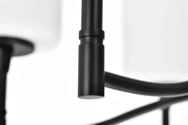 Versatile Transitional Chandelier with Timeless Black & White Appeal - Image 13