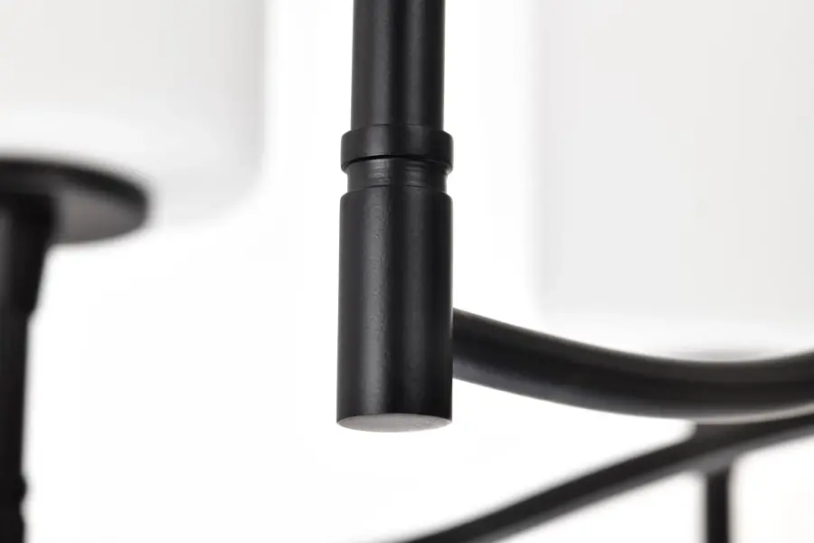 Versatile Transitional Chandelier with Timeless Black & White Appeal - Image 13