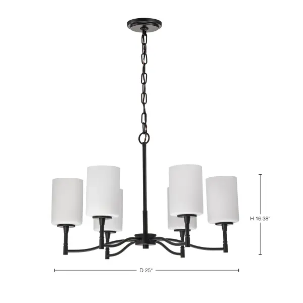 Versatile Transitional Chandelier with Timeless Black & White Appeal - Image 14