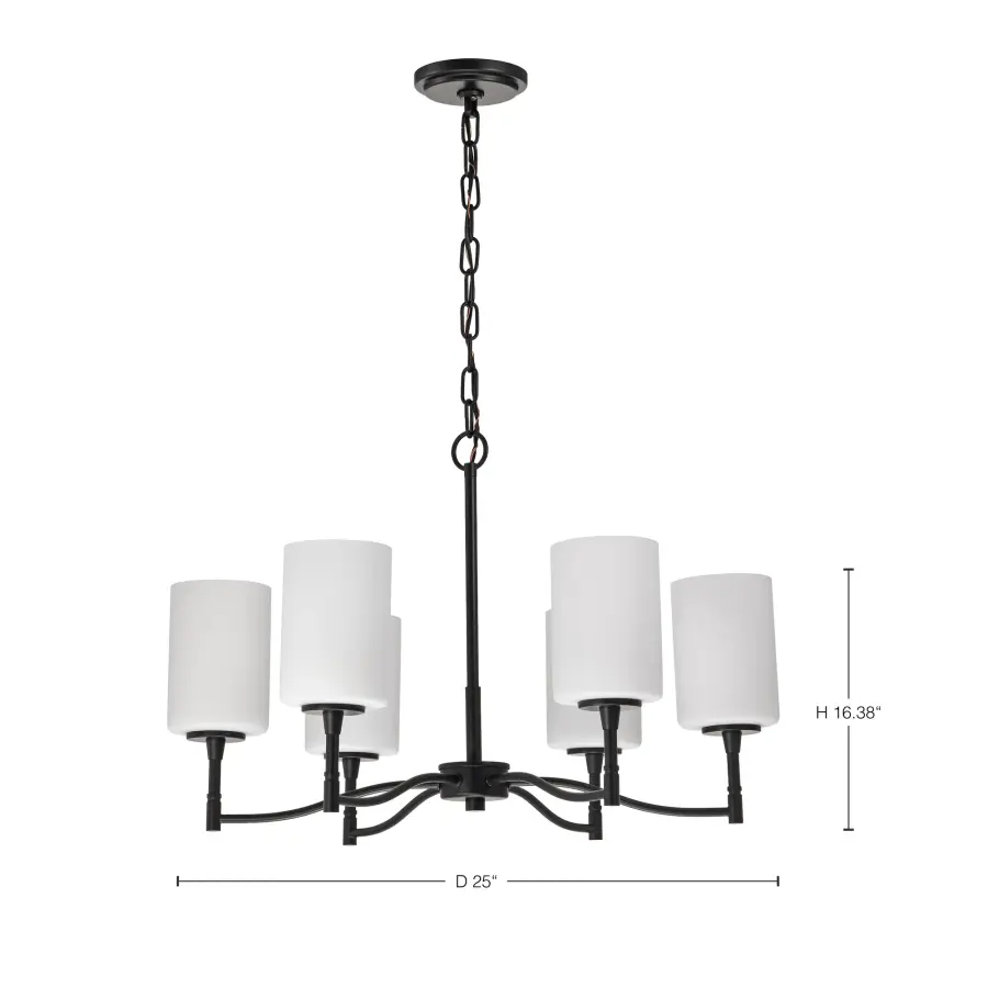 Versatile Transitional Chandelier with Timeless Black & White Appeal - Image 14