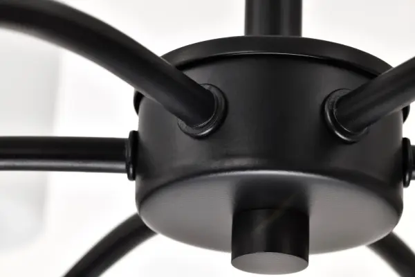 Versatile Transitional Chandelier with Timeless Black & White Appeal - Image 7