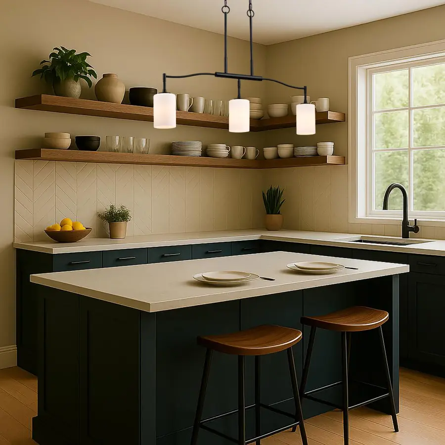 Versatile Transitional Island Pendant with Timeless Appeal - Image 17