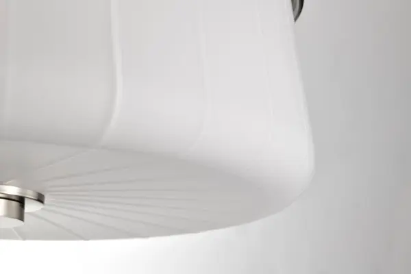 Lune 3-Light Flush Mount in Brushed Nickel with Etched White Glass - Image 11