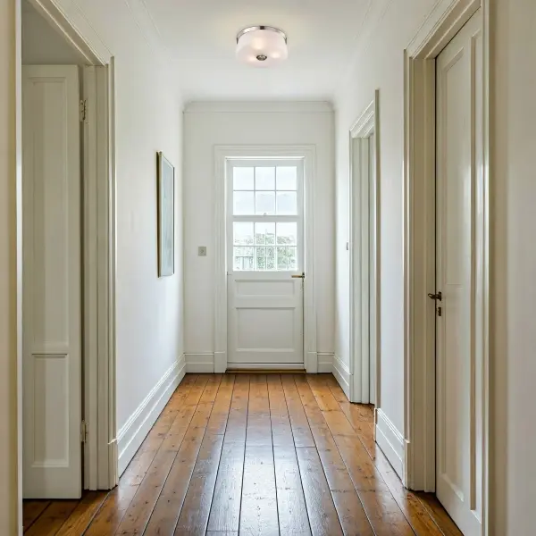 Lune 3-Light Flush Mount in Brushed Nickel with Etched White Glass - Image 13