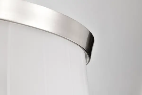 Lune 3-Light Flush Mount in Brushed Nickel with Etched White Glass - Image 10
