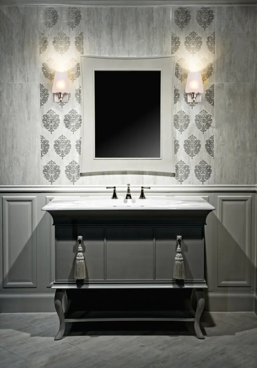 Lune 1-Light Vanity Sconce in Brushed Nickel with Etched White Glass - Image 12