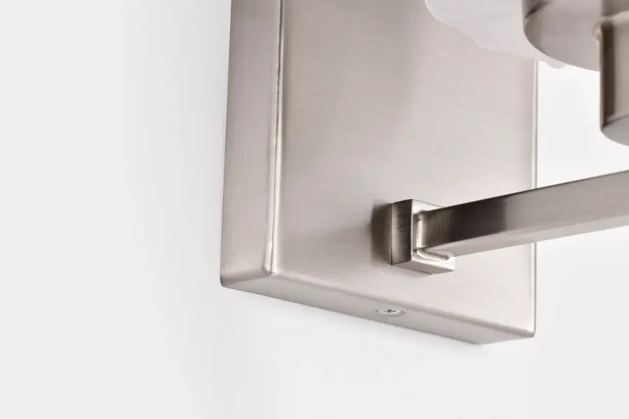 Lune 1-Light Vanity Sconce in Brushed Nickel with Etched White Glass - Image 8