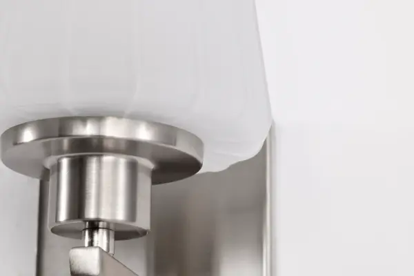 Lune 1-Light Vanity Sconce in Brushed Nickel with Etched White Glass - Image 10