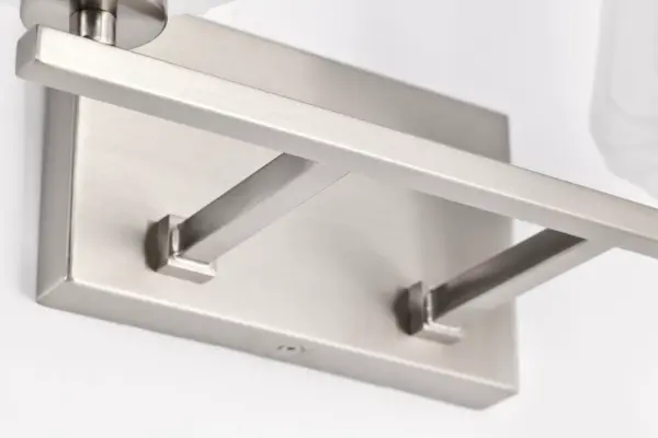 Lune 2-Light Vanity in Brushed Nickel with Etched White Glass - Image 11