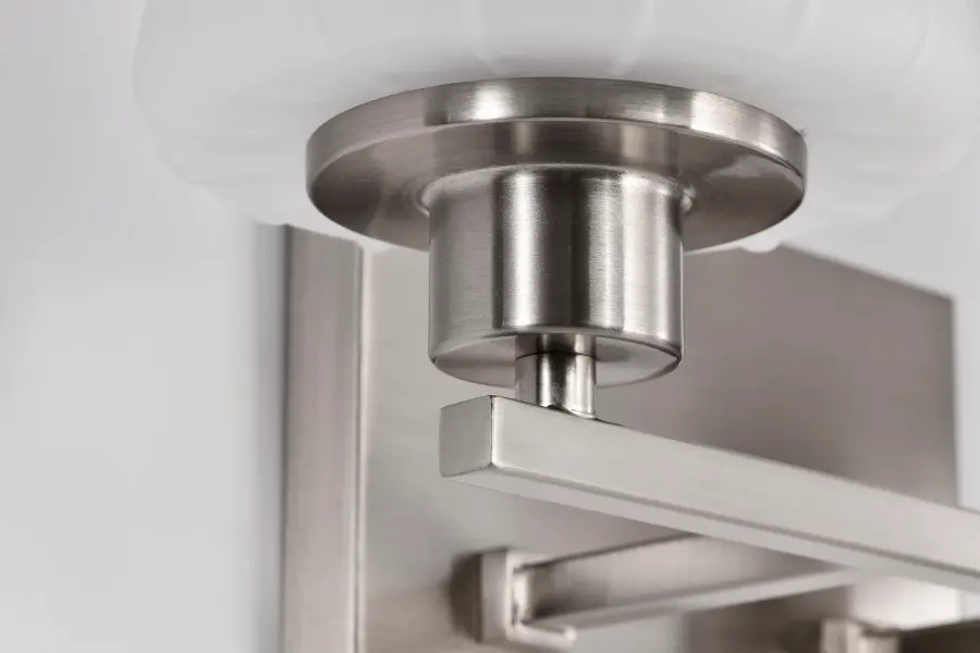 Lune 2-Light Vanity in Brushed Nickel with Etched White Glass - Image 13