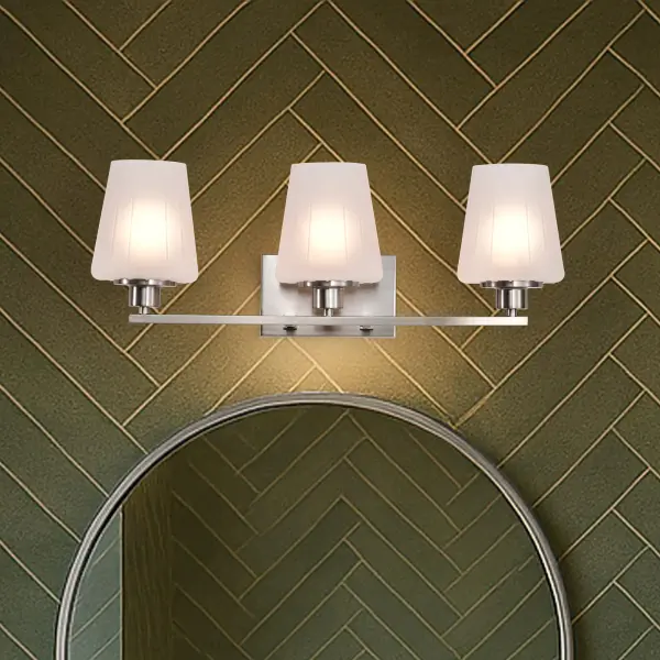 Lune 3-Light Vanity in Brushed Nickel with Etched White Glass - Image 19
