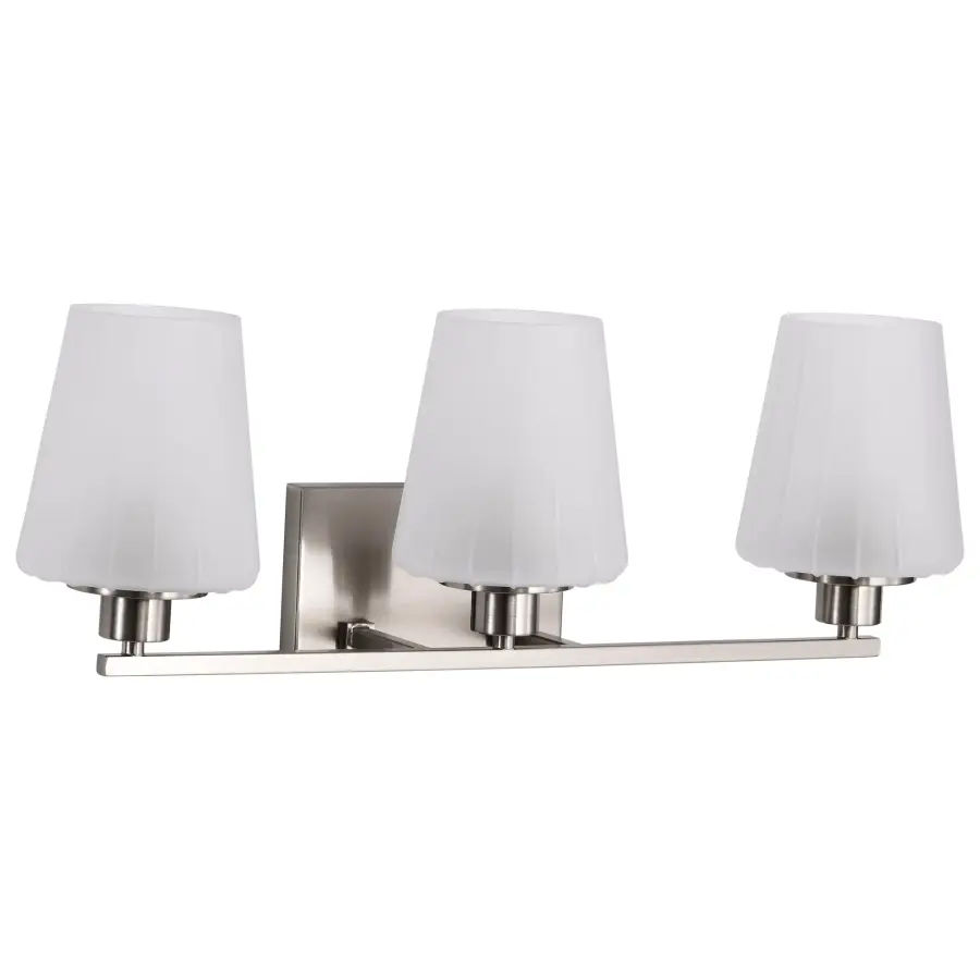 Lune 3-Light Vanity in Brushed Nickel with Etched White Glass - Image 5