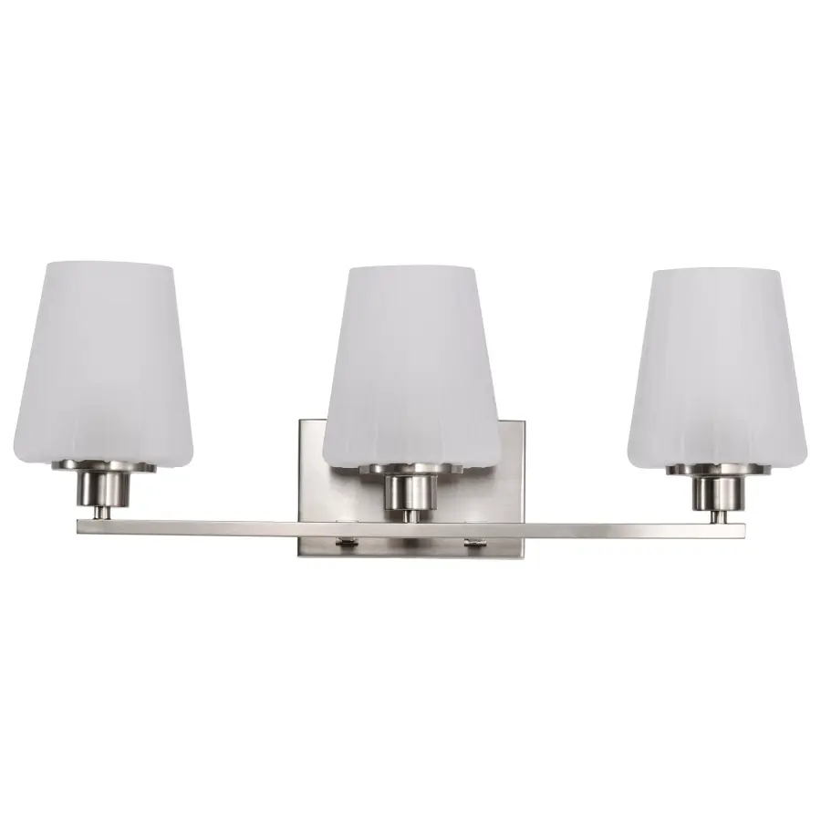 Lune 3-Light Vanity in Brushed Nickel with Etched White Glass - Image 7