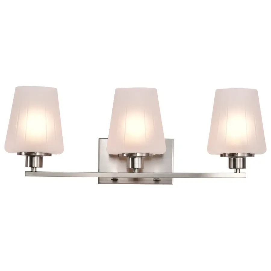Lune 3-Light Vanity in Brushed Nickel with Etched White Glass - Image 8