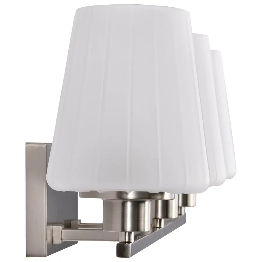 Lune 3-Light Vanity in Brushed Nickel with Etched White Glass - Image 10