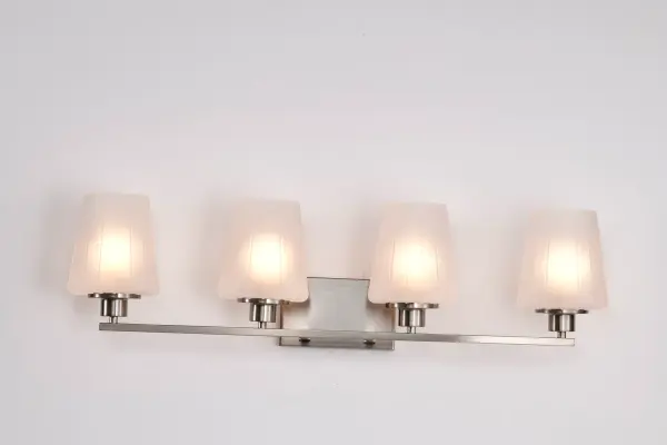 Lune 4-Light Vanity in Brushed Nickel with Etched White Glass - Image 16