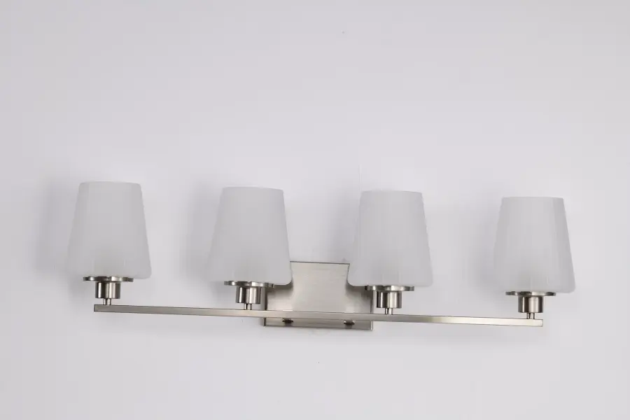 Lune 4-Light Vanity in Brushed Nickel with Etched White Glass - Image 17