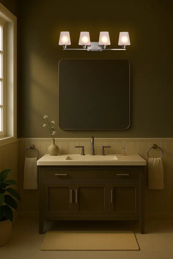 Lune 4-Light Vanity in Brushed Nickel with Etched White Glass - Image 19