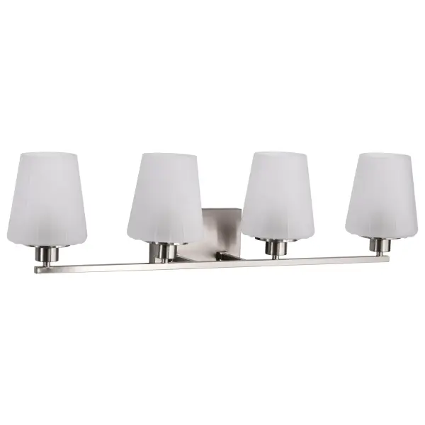 Lune 4-Light Vanity in Brushed Nickel with Etched White Glass - Image 5