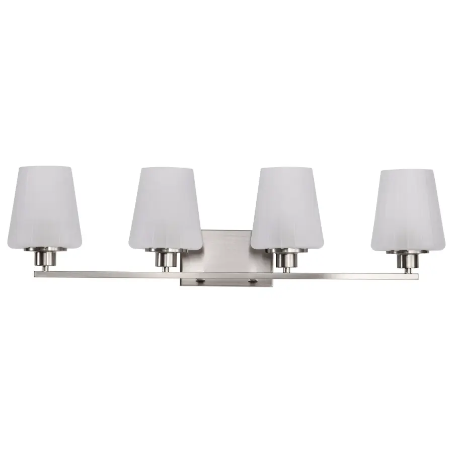 Lune 4-Light Vanity in Brushed Nickel with Etched White Glass - Image 7