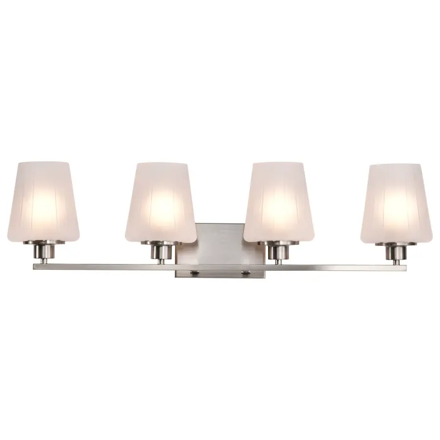 Lune 4-Light Vanity in Brushed Nickel with Etched White Glass - Image 8