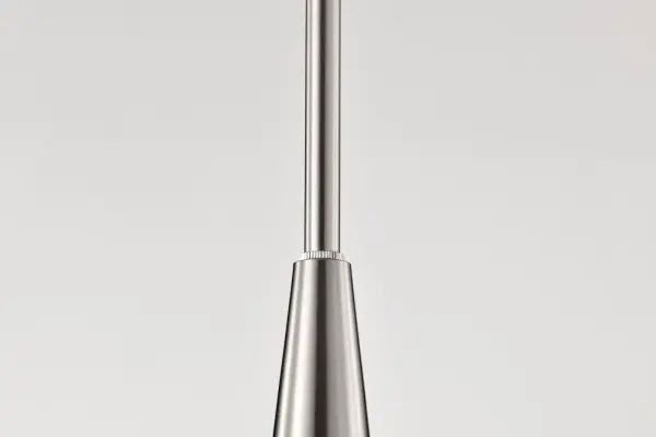 Lune 5-Light Chandelier in Brushed Nickel with Etched White Glass - Image 11