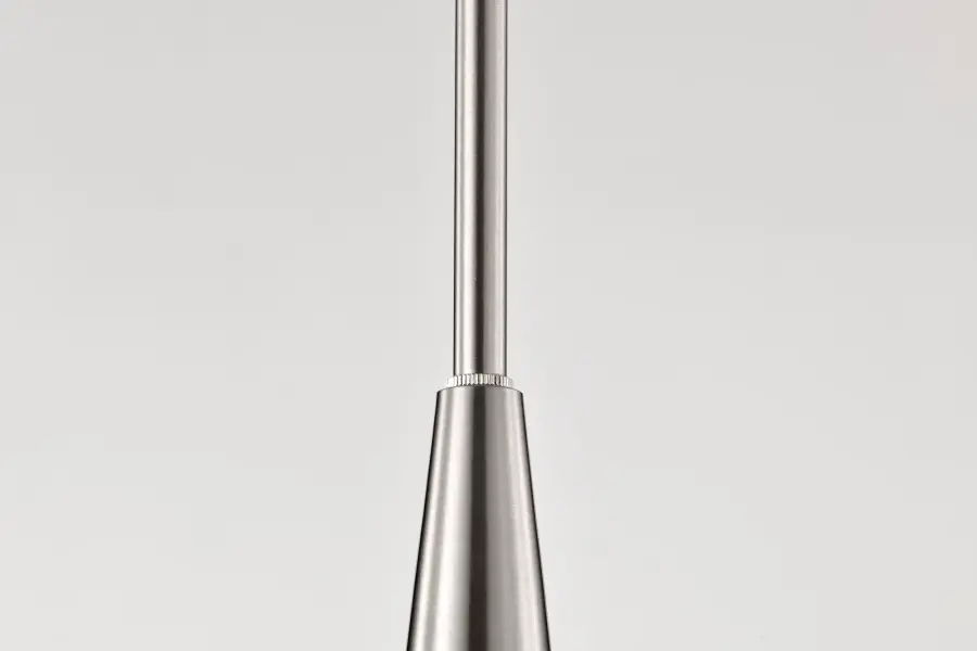 Lune 5-Light Chandelier in Brushed Nickel with Etched White Glass - Image 11
