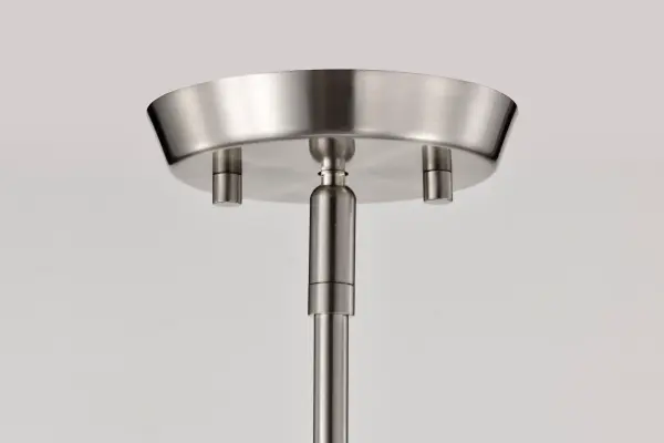 Lune 5-Light Chandelier in Brushed Nickel with Etched White Glass - Image 12