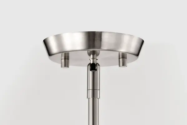 Lune 6-Light Chandelier in Brushed Nickel with Etched White Glass - Image 11