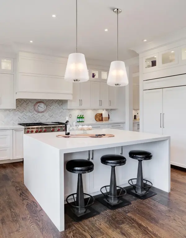 Lune 3-Light Pendant in Brushed Nickel with Etched White Glass - Image 12