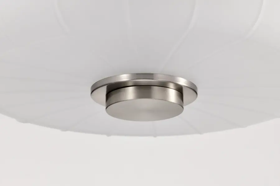 Lune 3-Light Pendant in Brushed Nickel with Etched White Glass - Image 8