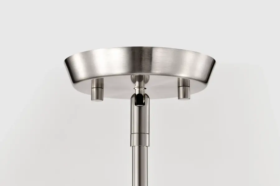 Lune 3-Light Pendant in Brushed Nickel with Etched White Glass - Image 10