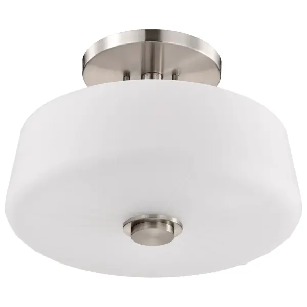 Lune 3-Light Semi-Flush Mount in Brushed Nickel - Image 3