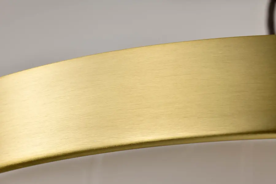 Lune 3-Light Flush Mount in Vintage Brass with Etched White Glass - Image 8
