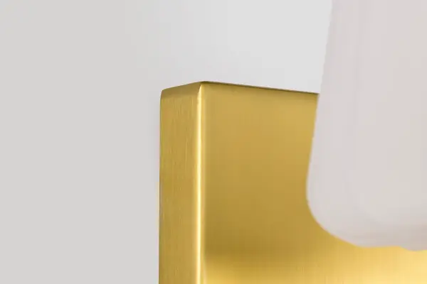 Lune 1-Light Vanity Sconce in Vintage Brass with Etched White Glass - Image 12